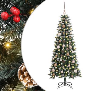 vidaXL Mākslīgā Ziemassvētku eglīte su 150 LED ar statīvu Zaļa 150 cm