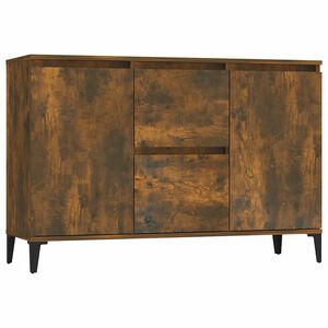 vidaXL kumode, ozolkoka krāsā, 102x35x70 cm, inženierijas koks