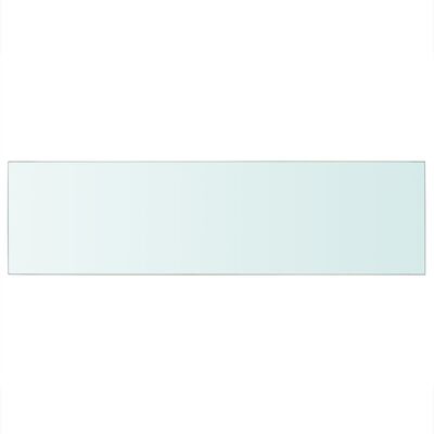 vidaXL sienas plaukts, 90x25 cm, caurspīdīgs stikls