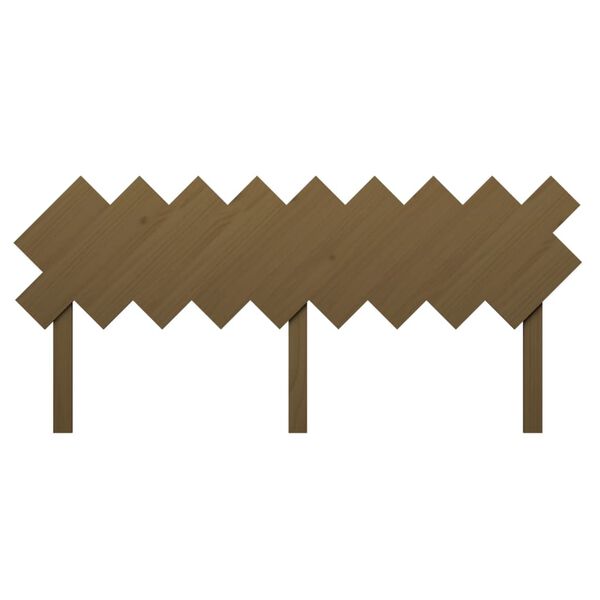 vidaXL gultas galvgalis, medus brūns, 178x3x80,5 cm, priedes masīvkoks