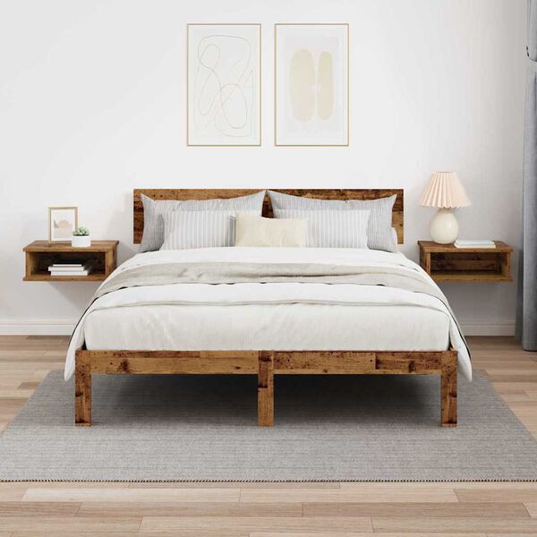 vidaXL Naktsgaldiņ&scaron; 2 pcs Vecs koks 40 x 31 x 15 cm Inženierijas koks