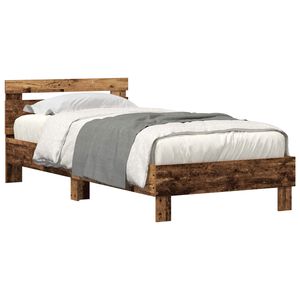 vidaXL Gultas rāmis Vecs koks 100 x 200 cm Inženierijas koks