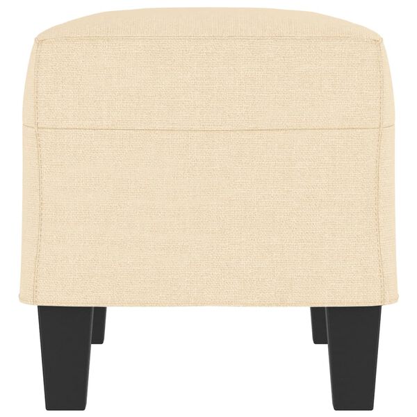 vidaXL sols, krēmkrāsas, 70x35x41 cm, audums