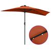 vidaXL Dārza parasols Sarkanbrūns 294 x 150 x 224 cm