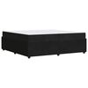 vidaXL Gultas rāmis ar matraci Melna 200 x 200 cm audums