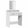vidaXL Dressing galds Balts 79 x 41 x 140 cm Inženierijas koks