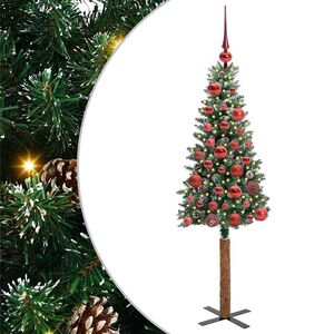 vidaXL Tievā Ziemassvētku Egle Zaļa 150 cm PVC un cietā priedes koks