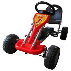 vidaXL velokarts bērniem, sarkans