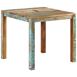 vidaXL virtuves galds, 82x80x76 cm, pārstrādāts masīvkoks