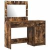 vidaXL Dressing galds 2 pcs Brūna 40 x 41 x 75 cm Inženierijas koks