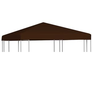 vidaXL nojumes jumta pārsegs, 310 g/m&sup2;, 3x3 m, brūns