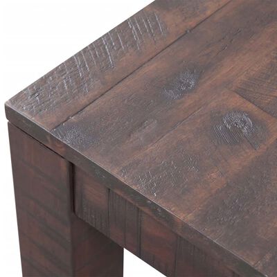 vidaXL kafijas galdiņš, akācijas masīvkoks, 105x55x45 cm, dūmakains
