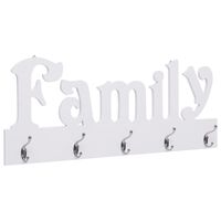 vidaXL sienas drēbju pakaramais FAMILY, 74x29,5 cm