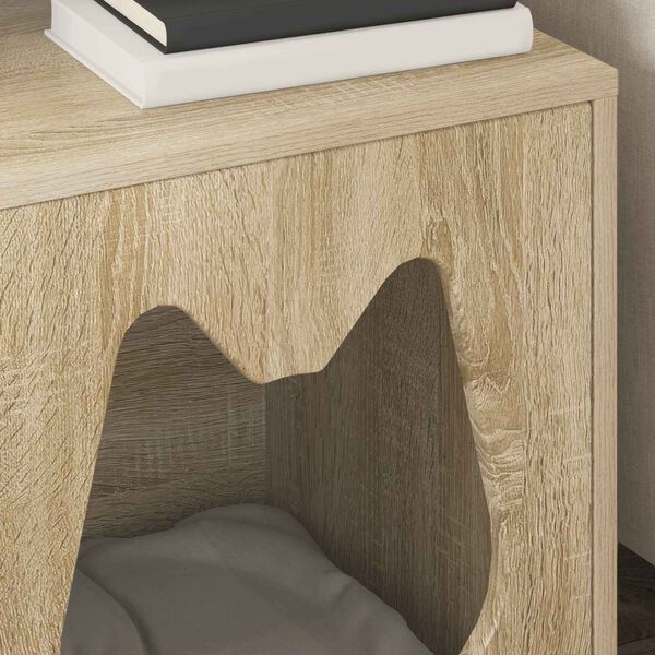 vidaXL Kaķu māja Sonoma 42,5 x 40 x 53,5 cm Inženierijas koks