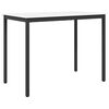 vidaXL Bāra galds Balts 140 x 80 x 105 cm Ciets priedes koks