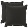 vidaXL Spilvenu pārvalks 2 gab. HOUTEN Melns 80 x 80 cm Poliesters