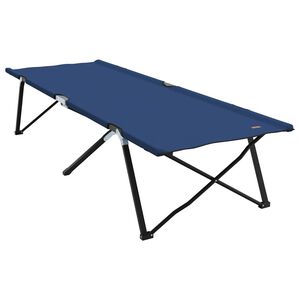vidaXL Salokāma kempinga gulta Zila 206 x 76 x 74 cm