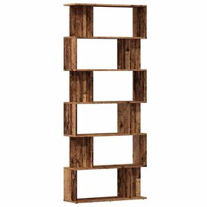 vidaXL grāmatu skapis Old Wood 80x24x192 cm Engineered Wood