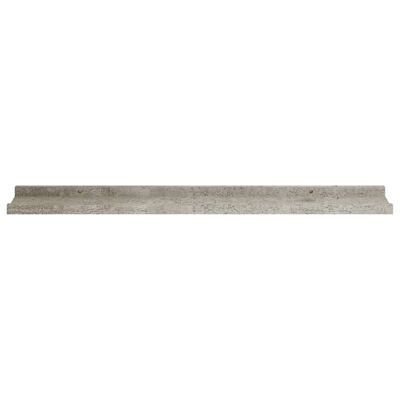 vidaXL sienas plaukti, 4 gab., betona pelēki, 80x9x3 cm