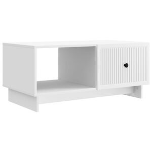 vidaXL Kafijas galdiņ&scaron; Balts 90 x 50 x 40 cm Inženierijas koks