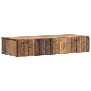 vidaXL Sienas montējamais sānu galds Vecs koks 87,5 x 34,5 x 17 cm