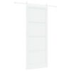 vidaXL Slīdo&scaron;ās durvis 93 x 232 cm Inženierijas koks Balts
