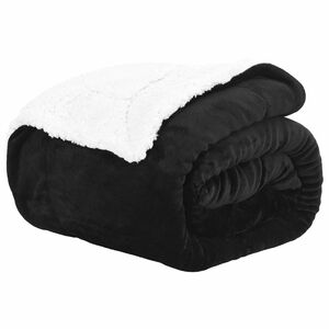 vidaXL Mest segu Melns 130 x 150 cm 1 kg Flīss