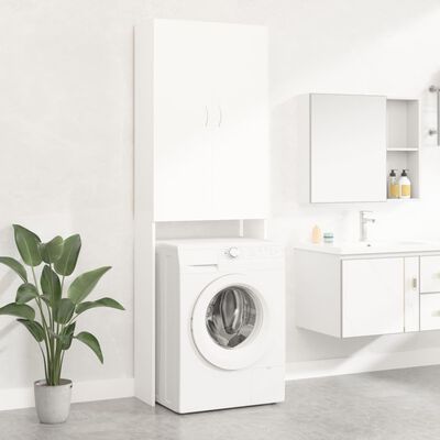 vidaXL veļasmašīnas skapītis, 64x25,5x190 cm, balts