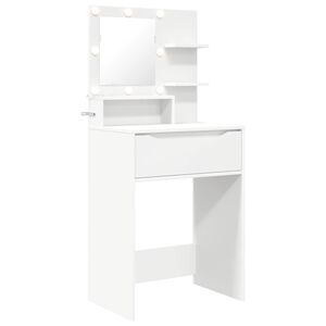 vidaXL Guļamistabas ģērb&scaron;anās galdiņi Balts 60 x 39,5 x 135 cm