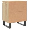vidaXL naktsskapī&scaron;i, 2 gb., koka krāsa, 40x30x50 cm, inženierijas koks
