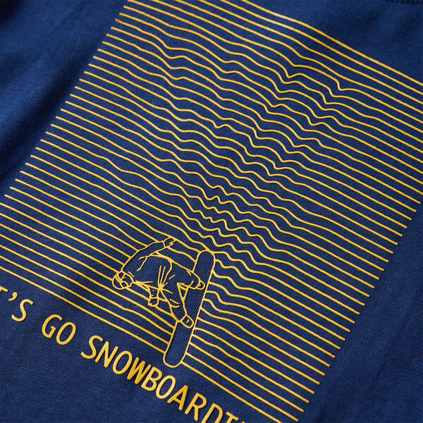 Bērnu krekls ar garām piedurknēm, tum&scaron;i zils, 140