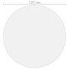 vidaXL galda aizsargsegums, caurspīdīgs, Ø120 cm, 1,6 mm, PVC