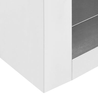 vidaXL virtuves sienas skapis, 90x40x50 cm, nerūsējošs tērauds