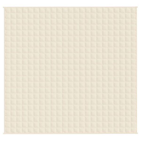 vidaXL smaguma sega, gai&scaron;as krēmkrāsas, 220x240 cm, 11 kg, audums