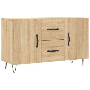 vidaXL kumode, ozolkoka krāsa, 100x36x60 cm, inženierijas koks