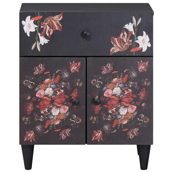 vidaXL Naktsgaldiņš Daudzkrāsains 50 x 33 x 60 cm Cieta mango koksne