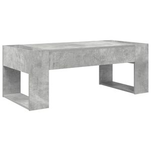 vidaXL Kafijas galdiņ&scaron; Betona pelēks 110 x 50 x 41 cm