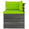 vidaXL 6-daļīgs dārza pale&scaron;u mēbeļu komplekts ar matračiem, priede