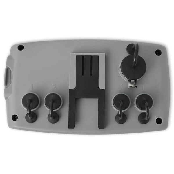 vidaXL automātiskais lietus taimeris, 4 stacijas, lietus sensors, 3 V