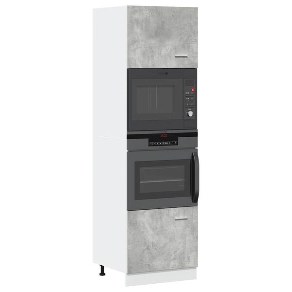 vidaXL mikroviļņu krāsns skapītis, "Lyon", betona pelēks