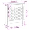vidaXL radiatora pārsegs, MDF, 78 cm