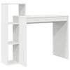 vidaXL Galds ar plauktu Balts 100 x 40 x 90 cm Inženierijas koks