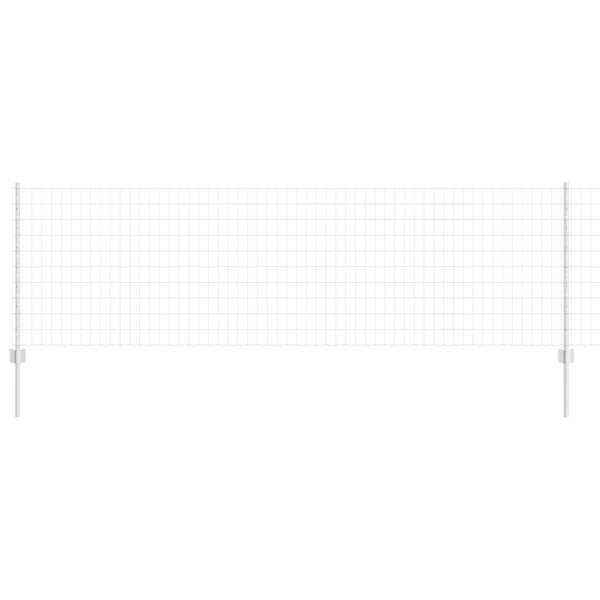 vidaXL Žogs ar stabu Sudraba 0,8 x 10 m Tērauds