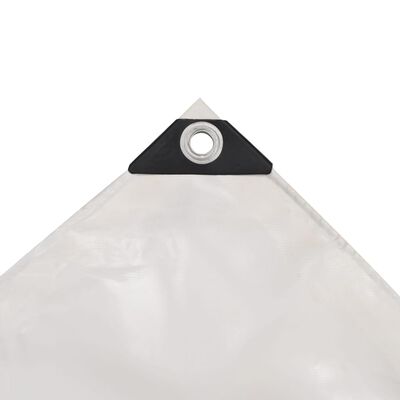 vidaXL brezenta pārklājs, tents, 650 g/m², 3x3 m, balts