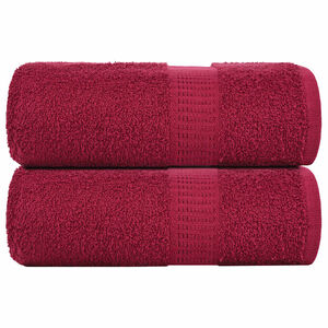 vidaXL dvieļi FROGN, 2 gab., bordo, 30x30 cm, 360 g/m&sup2;