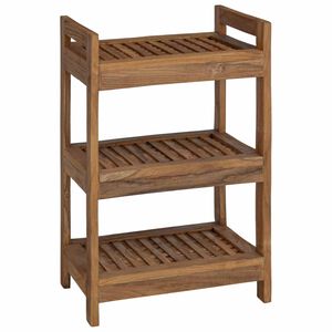 vidaXL Vannas istabas plaukts Dabiska 45 x 30 x 71 cm Ciets tek&scaron;a koks