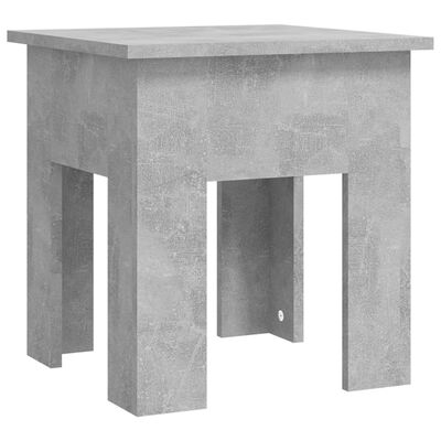 vidaXL kafijas galdiņš, betona pelēks, 40x40x42 cm, skaidu plāksne