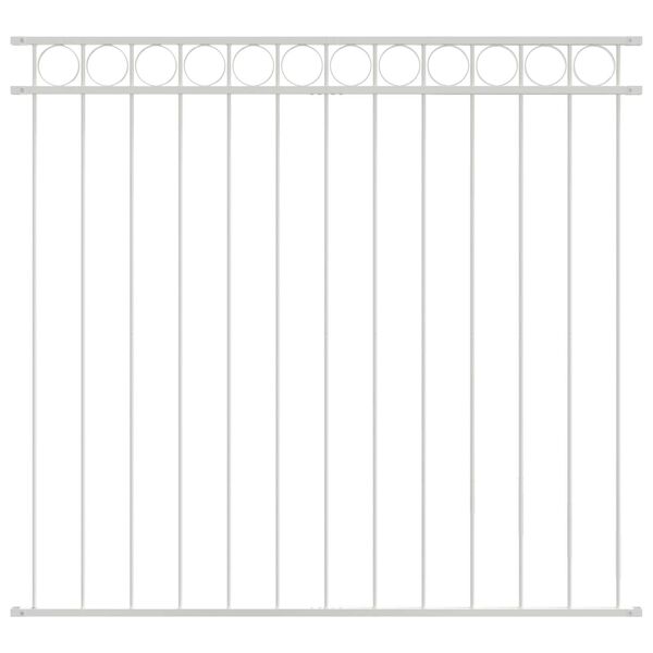 vidaXL Žoga elements Balts 170 x 150 cm Tērauds