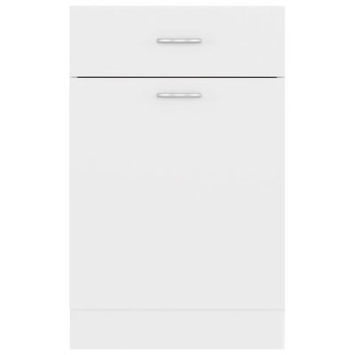 vidaXL apakšējais skapītis ar atvilktnēm, balts, 50x46x81,5 cm