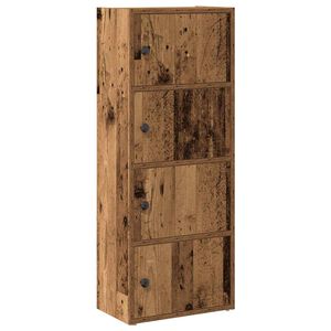 vidaXL grāmatu plaukts, veca koka, 40x24x102 cm, inženierijas koks